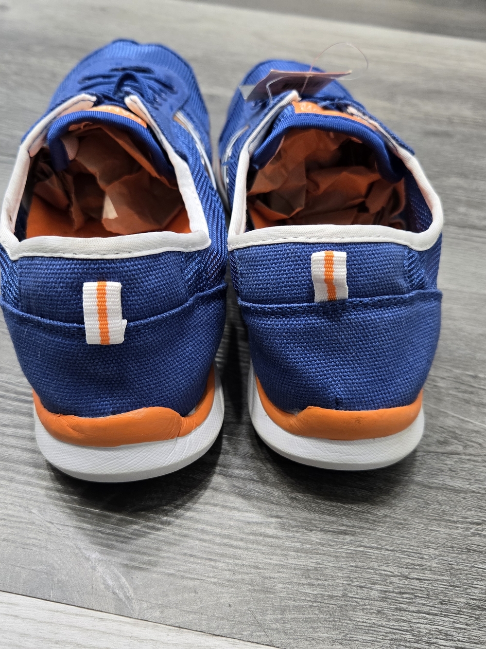 Danskin blue and orange  sneakers are designed for athletic activities. - Picture 5 of 6